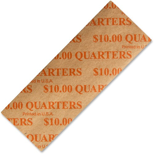 Iconex LLC  Flat Coin Wrappers,Quarters,10 Dollars/Wrapper,1000/PK,OE