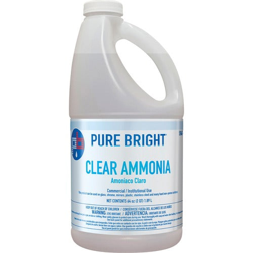 KIK Custom Products  Ammonia, Clear, 64oz, 8/CT, Clear