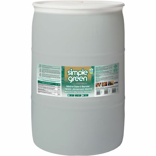 Simple Green  Cleaner and Degreaser, 55 Gal, 23-1/5"Wx23-1/5"Lx35"H, Green