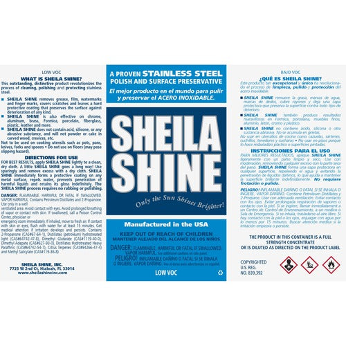 Sheila Shine Inc.  Container Label, 6-3/5"Wx9-3/5"Lx1-3/10"H, 100/PK,White/Blue