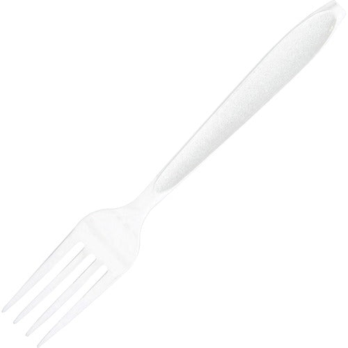 Solo Cup Company  Fork, Plastic, Heavyweight 1-1/10"Wx7"L, 1000/CT, White