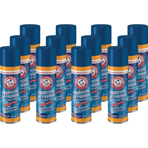 Church & Dwight Co., Inc.  Air Freshener/Deodorizer, w/Baking Soda, 7oz Can, 12/CT,WE