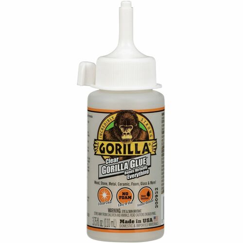 The Gorilla Glue Company  Glue, Indoor/Outdoor, 3.75 fl oz, Clear-GOR4537502