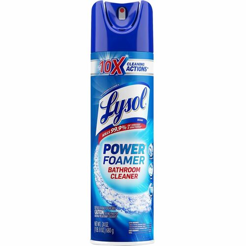 Reckitt Benckiser  Bathroom Cleaner, Power Foam, 24 oz, White/Clear
