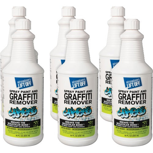 Motsenbocker Advanced  Graffiti Remover, Multi-surface, Water-based, 32oz, 6/CT, WE