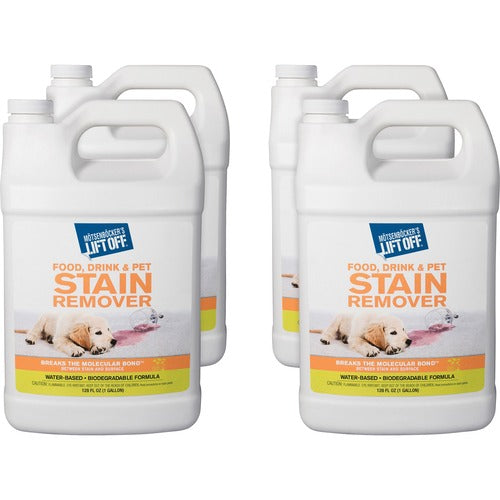Motsenbocker Advanced  Stain Remover,Pet/Drink/Food,Multi-surface,128oz,4/CT,WE