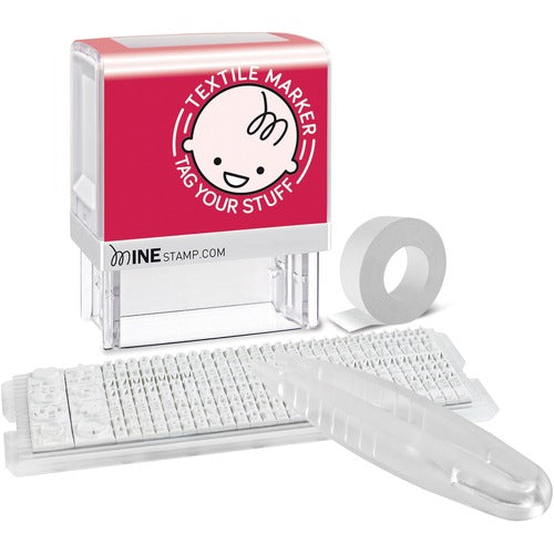 Consolidated Stamp Mfg.,Co.  Stamp Kit, Black Ink, 1"Wx2-1/4"Lx2-9/10"H, Multi