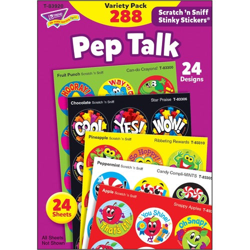 Trend Enterprises  Stickers, Scratch N Sniff, 4-1/8"Wx5-7/8"H, 288/PK, Multi