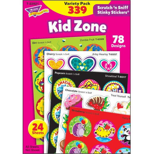 Trend Enterprises  Stickers, Scratch N Sniff, 4-1/8"Wx5-7/8"H, 339/PK, Multi