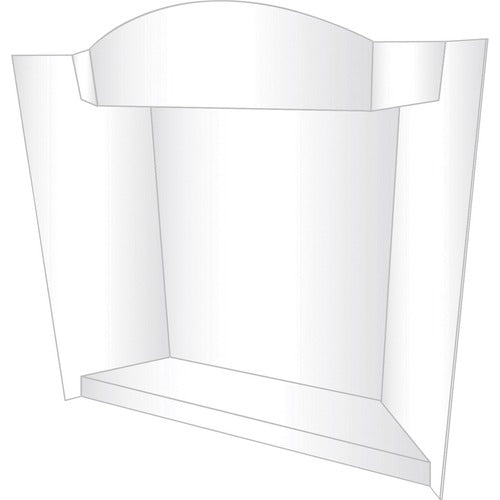 Geographics  Display Board, 3D, 48"Wx2/5"Lx39"H, 12/CT, White-GEO27143