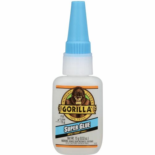 The Gorilla Glue Company  Super Glue, Impact-Tough, 0.53 oz, Clear-GOR7805001