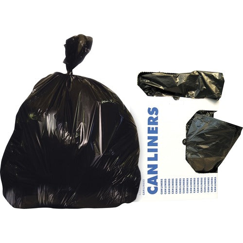 Heritage Bag Company  Can Liner, Low-Density, 1.5 mil, 46"x40", 100/CT, Black-HERH8046AK