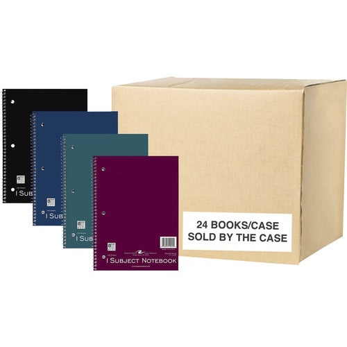 Roaring Spring Paper Products  Notebook,1Subj,3HP,College-Rld,100Sht,8-1/2"x11",24/CT,AST