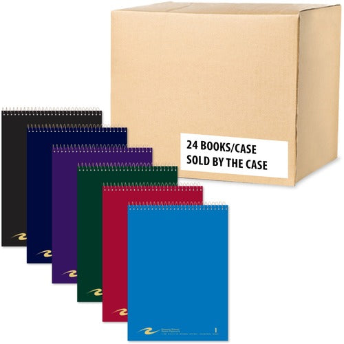 Roaring Spring Paper Products  Notebook,Wirebnd,College-Rld,80Sht,8-1/2"x11-1/2",24/CT,AST