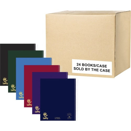 Roaring Spring Paper Products  Notebook,f/Lefties,120Sht,College-Rld,9"x11",24/CT,AST