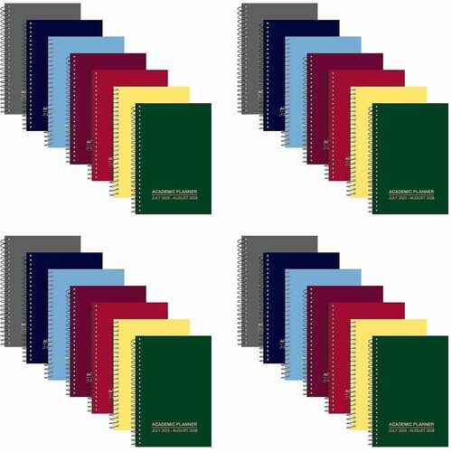 Roaring Spring Paper Products  Planner, Wkly,14Mths,July-Aug,8"x5-1/2"Sht,28/CT,AST Cover