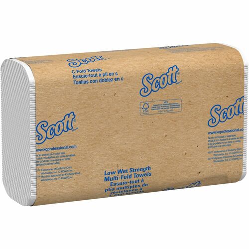 Kimberly-Clark Professional  Towels,C-Fold,Low Wet Strength,10.1"x13.15",200/PK,12/CT,WE