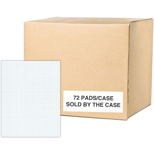 Roaring Spring Paper Products  Writing Pad,5x5-Rld,50-Sht,15 lb,8-1/2"x11",72/CT,WE