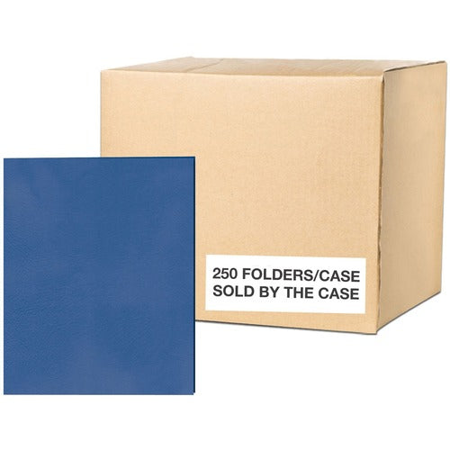 Roaring Spring Paper Products  Folders,w/2 Pockets,Embossed,9-1/2"x11-3/4",25/BX,10/CT,DBE