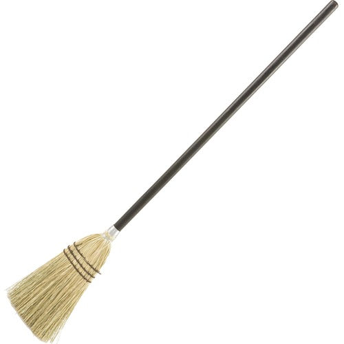 Rubbermaid Commercial Products  Lobby Broom, Corn Fill, Wood Handle, 38", 12/CT, Brown