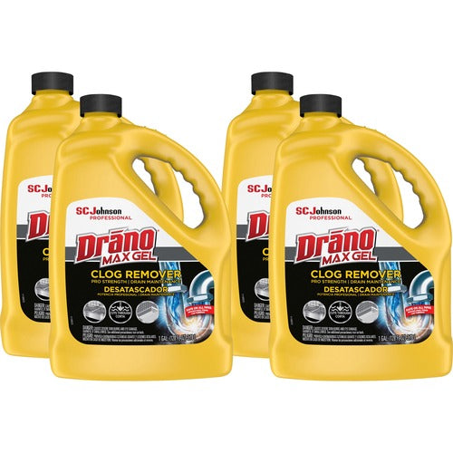 S.C. JOHNSON & SON, INC  Clog Remover, Max Gel, 128 fl. oz, 4/CT