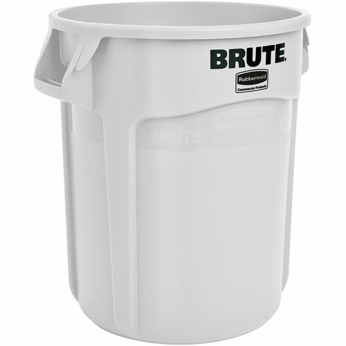 Rubbermaid Commercial Products  Brute Round Container, 10Gal, 15.6"Diax17.3"H", 6/CT, WE