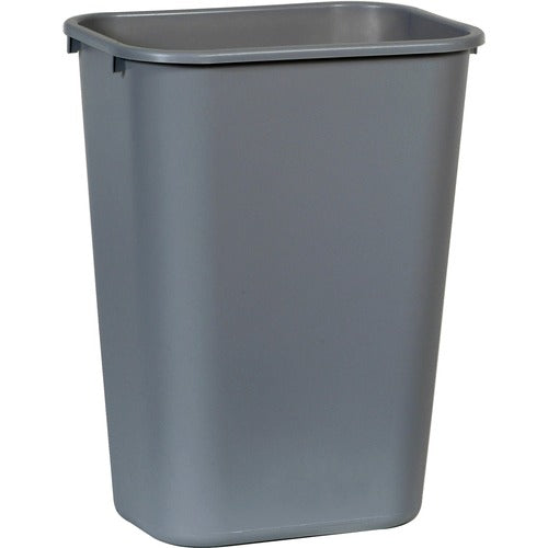 Rubbermaid Commercial Products  Waste Bin, Plastic, 41 Qrt, 15-1/4"x11"x20", 12/CT, Gray