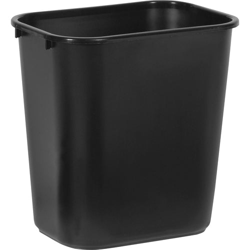 Rubbermaid Commercial Products  Waste Bin,Plastic,28 Quart,14-1/4"x10-1/4"x15",12/CT,BK
