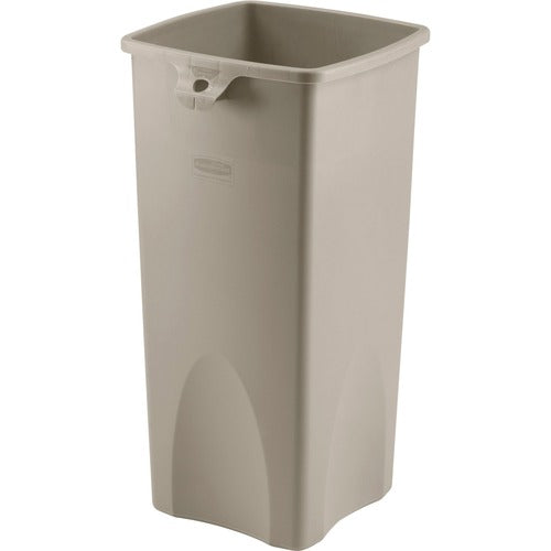Rubbermaid Commercial Products  Waste Container,Sqre,23 Gal,15-1/2"x16-1/2"x30-9/10",3/CT,BE