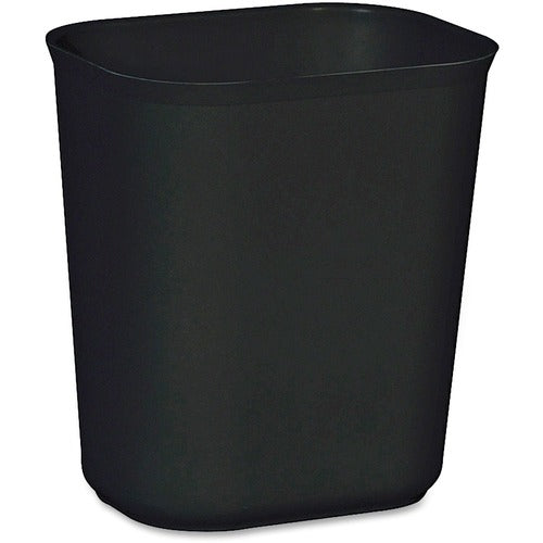 Rubbermaid Commercial Products  Wastebasket,Fire-resist,14Qt,8-1/4"x11-1/8"x12-1/4",6/CT,BK