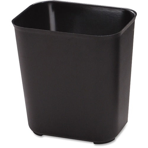 Rubbermaid Commercial Products  Wastebasket,Fire-Resist,28Qt,14-1/2"x10-1/2"x15-1/2",6/CT,BK