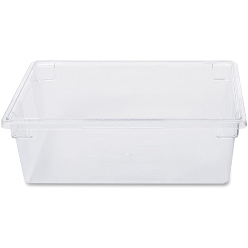 Rubbermaid Commercial Products  Food Box, Plastic, 12-1/2 Gal Cap, 26"x18"x9", 6/CT, Clear