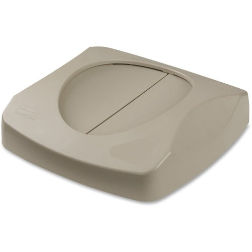 Rubbermaid Commercial Products  Lid,Swing,f/Square Untouchable Container,16"x16"x4",6/CT,BG