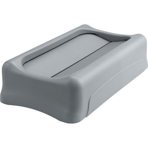Rubbermaid Commercial Products  Swing Lid,f/Slim Jim Containers,20-1/2"x11-7/10"x5",4/CT,GY