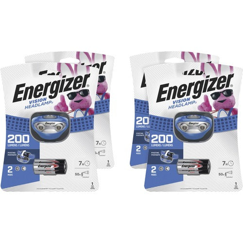 Eveready Battery Co Inc  LED Vision Headlight, 200 Lumens, 4/CT, Blue-EVEHDA32ECT