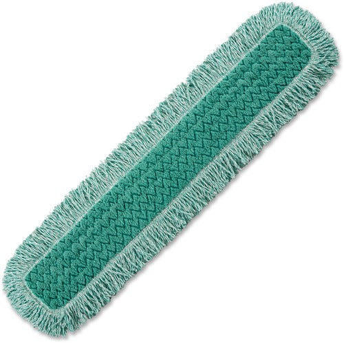 Rubbermaid Commercial Products  Dust Mop, Hygen, Microfiber, Fringed, 36", 6/CT, Green