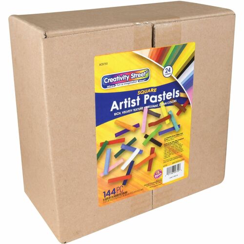 Pacon  Pastel, 2/5"Wx2/5"Lx2-2/5"H, 144/ST, Assorted
