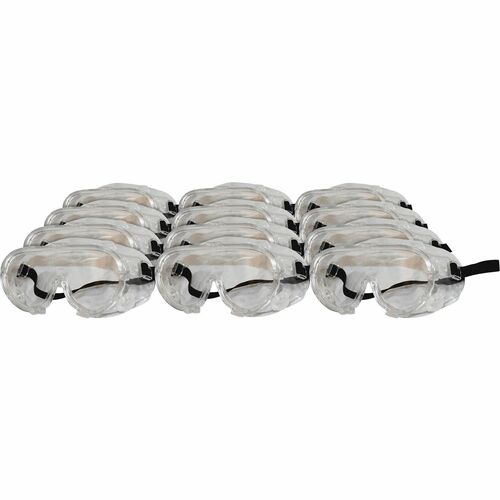 ProGuard  Safety Goggles,w/Vent Caps,UV Protection,12/BX,5/CT, CL