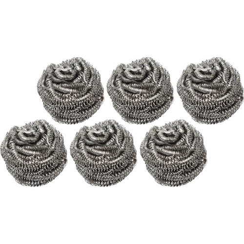 Genuine Joe  Scrubber,f/Appliances,Stainless Steel,3"Diax1-3/4",72/CT,SR-GJO00059CT