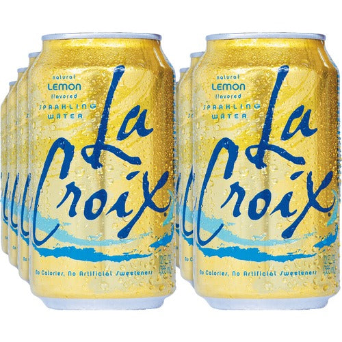 La Croix  Sparkling Water, Lemon, 12 fl. oz, 12/PK, 2/CT, Multi