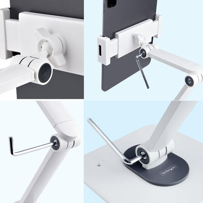 StarTech.com ADJ-TABLET-STAND-W multimedia cart/stand White Multimedia stand