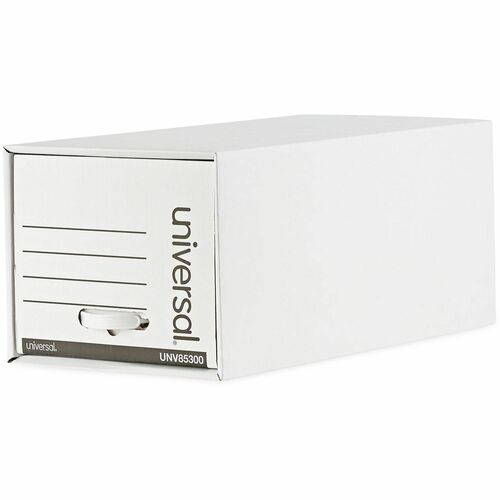 Universal  Heavy-Duty Storage Drawers, Letter Files, 14" x 25.5" x 11.5", White, 6/Carton