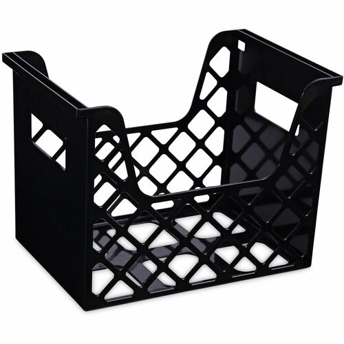Universal  Recycled Extra Capacity Desktop File Holder, Letter Size, 8.5" Long, Black