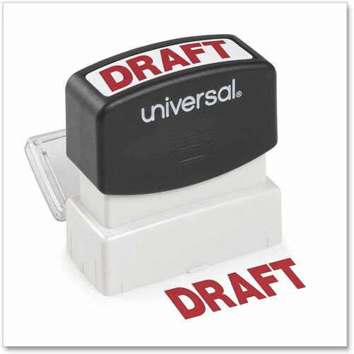 Universal  Message Stamp, DRAFT, Pre-Inked One-Color, Red