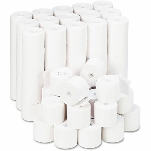 Universal  Impact and Inkjet Print Bond Paper Rolls, 0.5" Core, 2.25" x 165 ft, White, 100/Carton