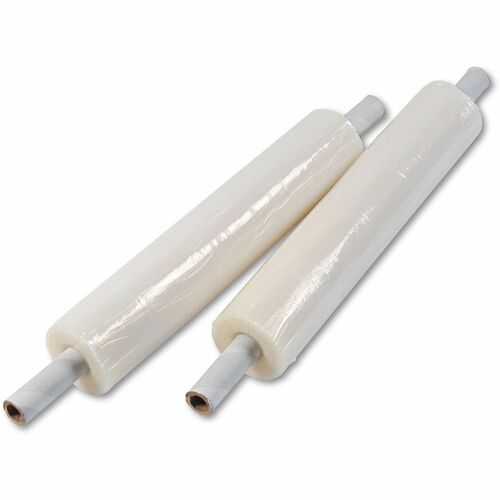 Universal  Stretch Film with Preattached Handles, 20" x 1,000 ft, 20 mic (80-Gauge), Clear, 4/Carton