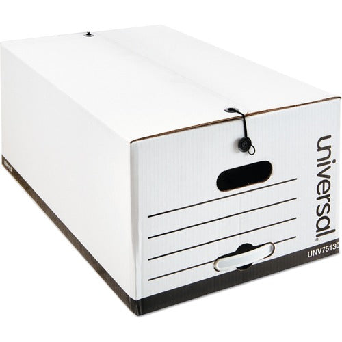 Universal  Economical Easy Assembly Storage Files, Legal Files, White, 12/Carton