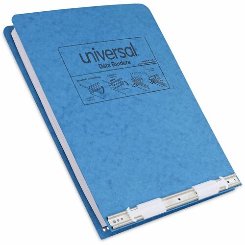 Universal  Pressboard Hanging Binder, 2 Posts, 6" Capacity, 9.5 x 11, Light Blue