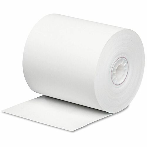 Universal  Impact and Inkjet Printing Bond Paper Rolls, 0.5" Core, 3" x 165 ft, White