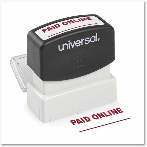 Universal  Message Stamp, PAID ONLINE, Pre-Inked One-Color, Red